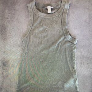 Women's Sleeveless Ribbed Top - Gray